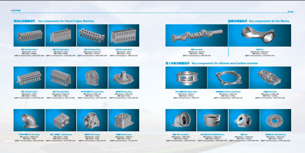 量产单重5-120吨内球墨铸铁铸件,具体需详谈 Logo